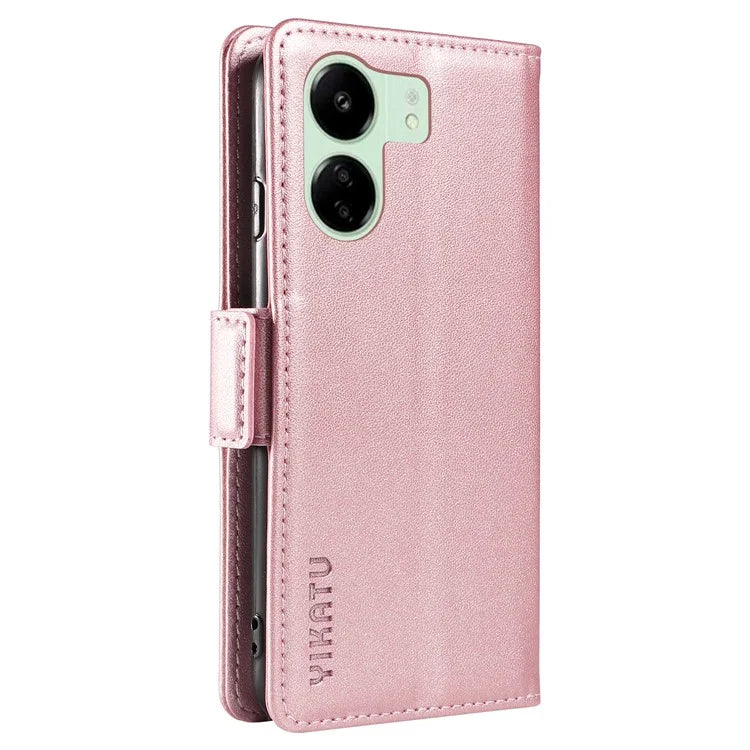 YIKATU YK-003 For Xiaomi Redmi 13C 4G / Poco C65 4G Case PU Leather Stand Phone Cover