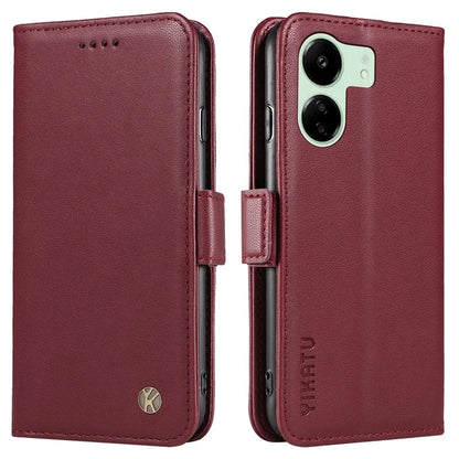 YIKATU YK-003 For Xiaomi Redmi 13C 4G / Poco C65 4G Case PU Leather Stand Phone Cover