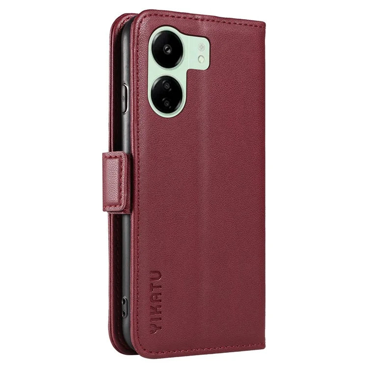 YIKATU YK-003 For Xiaomi Redmi 13C 4G / Poco C65 4G Case PU Leather Stand Phone Cover