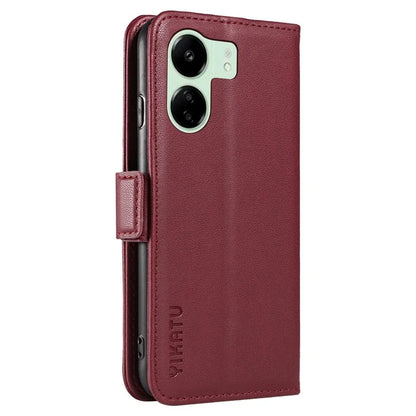 YIKATU YK-003 For Xiaomi Redmi 13C 4G / Poco C65 4G Case PU Leather Stand Phone Cover