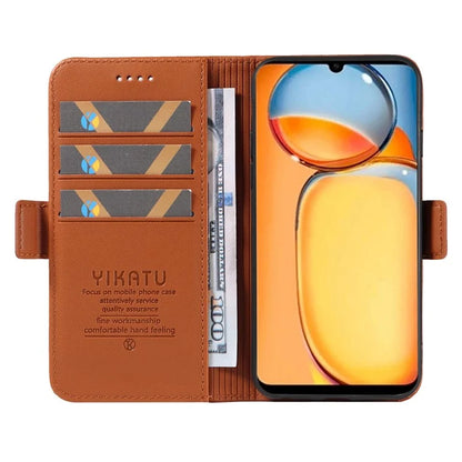 YIKATU YK-003 For Xiaomi Redmi 13C 4G / Poco C65 4G Case PU Leather Stand Phone Cover