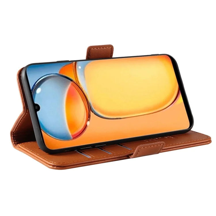 YIKATU YK-003 For Xiaomi Redmi 13C 4G / Poco C65 4G Case PU Leather Stand Phone Cover