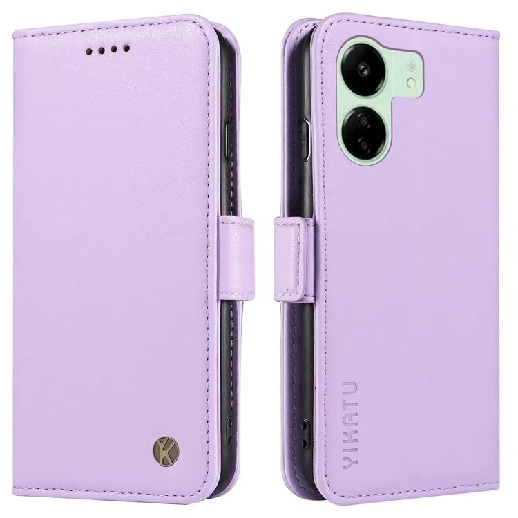 YIKATU YK-003 For Xiaomi Redmi 13C 4G / Poco C65 4G Case PU Leather Stand Phone Cover