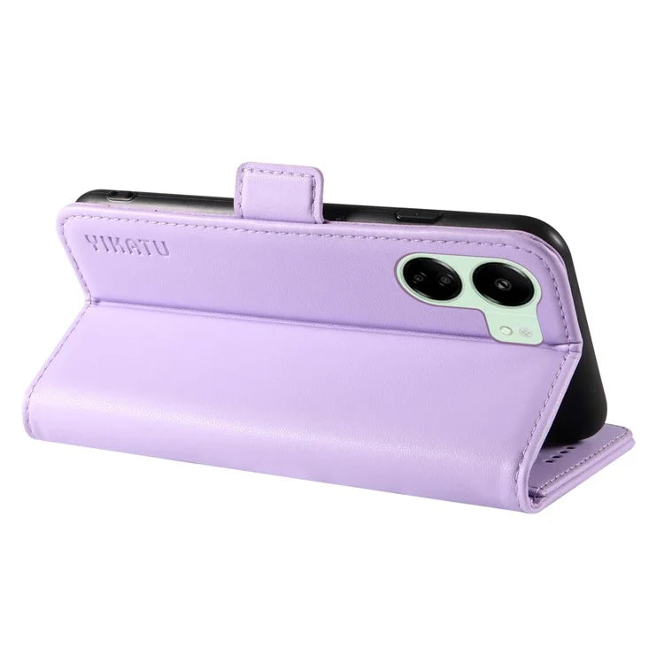 YIKATU YK-003 For Xiaomi Redmi 13C 4G / Poco C65 4G Case PU Leather Stand Phone Cover