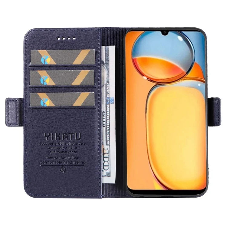 YIKATU YK-003 For Xiaomi Redmi 13C 4G / Poco C65 4G Case PU Leather Stand Phone Cover