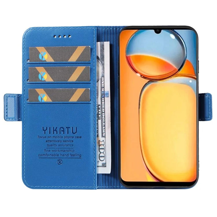 YIKATU YK-003 For Xiaomi Redmi 13C 4G / Poco C65 4G Case PU Leather Stand Phone Cover