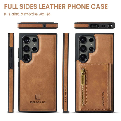 DG.MING M5 Series For Samsung Galaxy S24+ Wallet Case 2-in-1 Detachable Leather Phone Cover