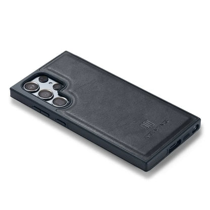 DG.MING For Samsung Galaxy S24 Ultra Phone Case Anti-scratch Side Edge Leather Coating Back Shell