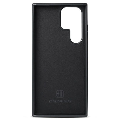 DG.MING For Samsung Galaxy S24 Ultra Phone Case Anti-scratch Side Edge Leather Coating Back Shell