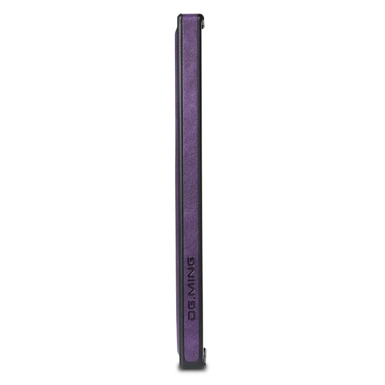 DG.MING For Samsung Galaxy S24 Ultra Phone Case Anti-scratch Side Edge Leather Coating Back Shell