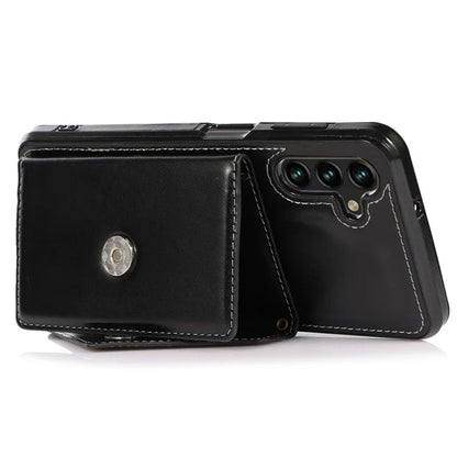 For Samsung Galaxy A05s 4G Case Card Holder Kickstand PU Leather+TPU Cover with Shoulder Strap