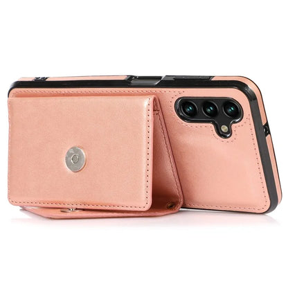For Samsung Galaxy A05s 4G Case Card Holder Kickstand PU Leather+TPU Cover with Shoulder Strap