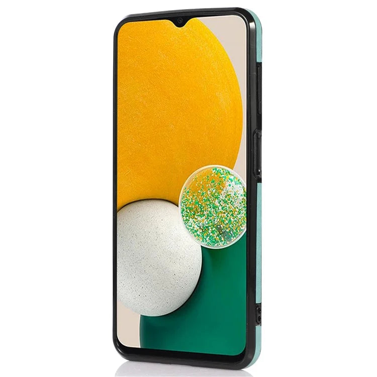For Samsung Galaxy A05s 4G Case Card Holder Kickstand PU Leather+TPU Cover with Shoulder Strap