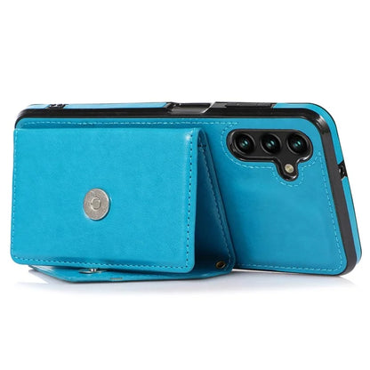 For Samsung Galaxy A05s 4G Case Card Holder Kickstand PU Leather+TPU Cover with Shoulder Strap