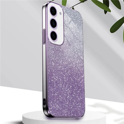 For Samsung Galaxy S23 6D Electroplating Cell Phone Case Glitter Powder TPU Cover