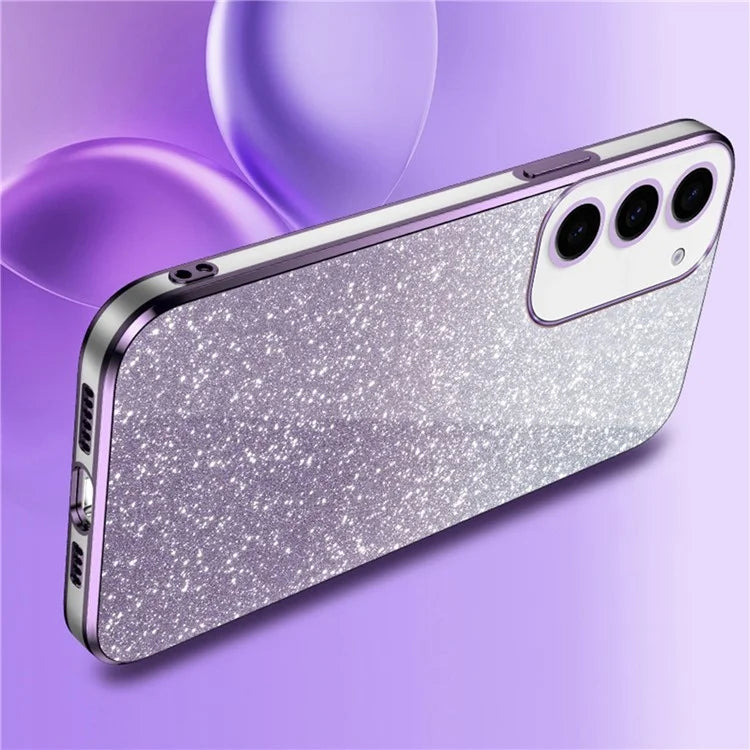 For Samsung Galaxy S23 6D Electroplating Cell Phone Case Glitter Powder TPU Cover
