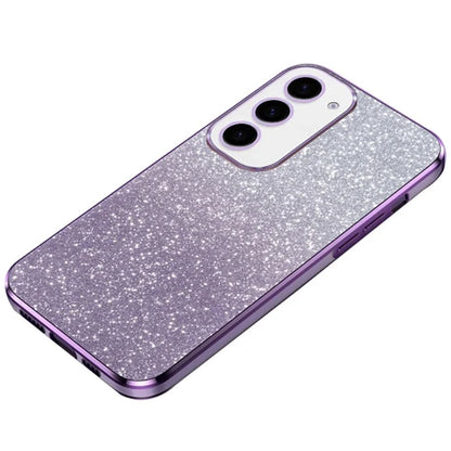 For Samsung Galaxy S23 6D Electroplating Cell Phone Case Glitter Powder TPU Cover