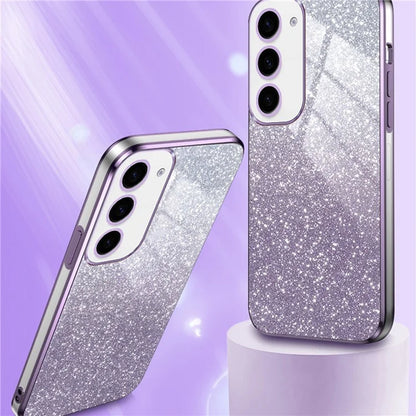 For Samsung Galaxy S23 6D Electroplating Cell Phone Case Glitter Powder TPU Cover