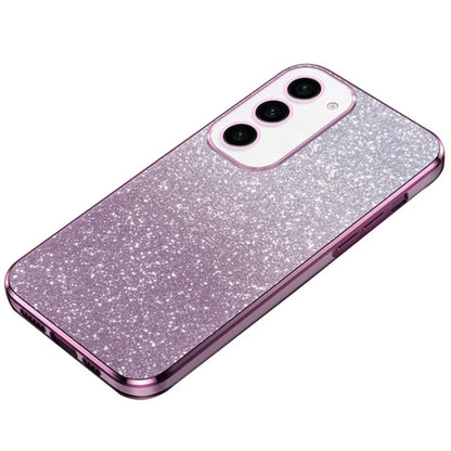 For Samsung Galaxy S23 6D Electroplating Cell Phone Case Glitter Powder TPU Cover