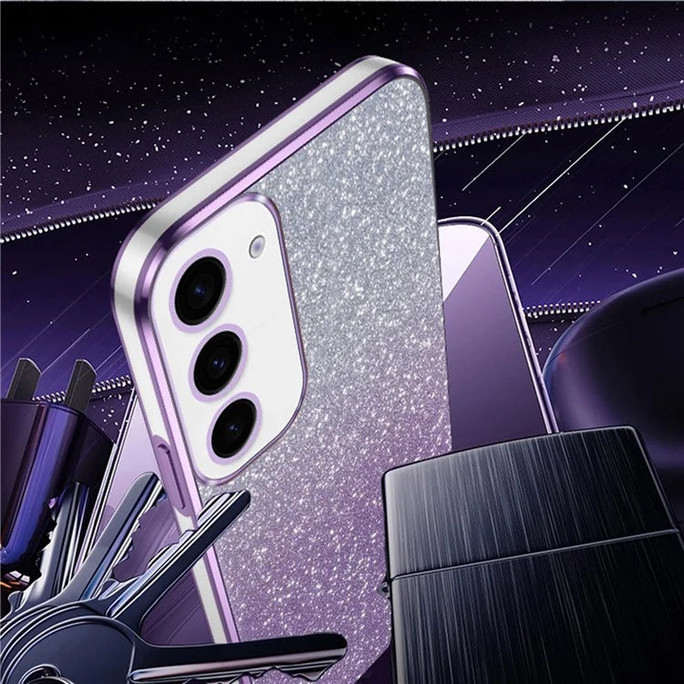 For Samsung Galaxy S23 6D Electroplating Cell Phone Case Glitter Powder TPU Cover