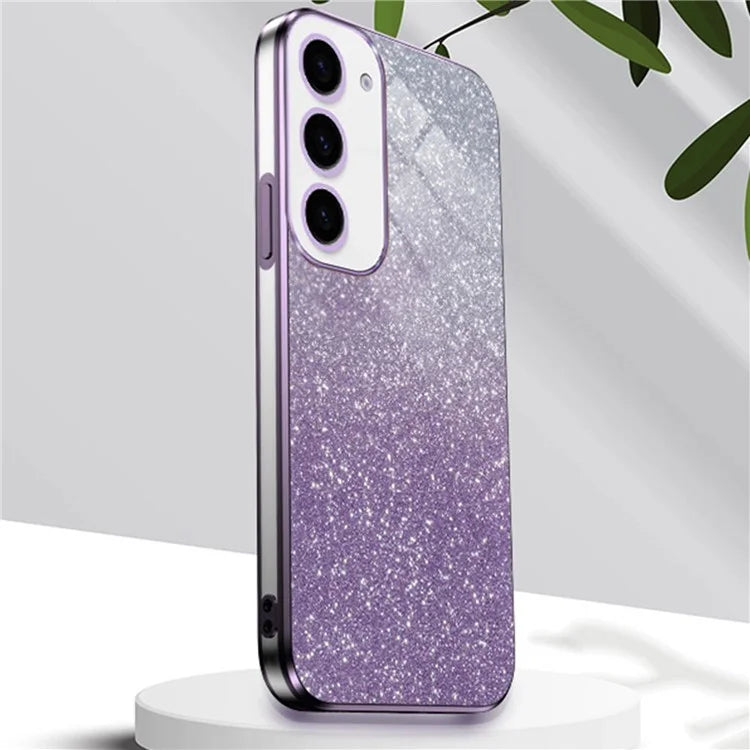 For Samsung Galaxy S23 6D Electroplating Cell Phone Case Glitter Powder TPU Cover