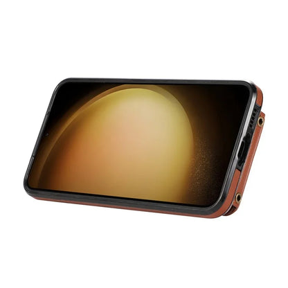 For Samsung Galaxy S21 Ultra 5G Case Card Holder Kickstand TPU+PU Leather Phone Cover