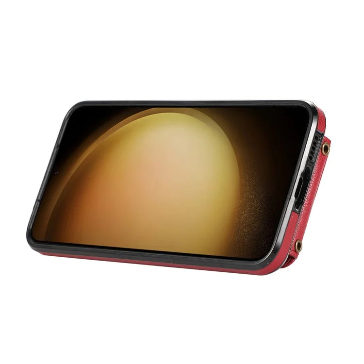 For Samsung Galaxy S21 Ultra 5G Case Card Holder Kickstand TPU+PU Leather Phone Cover