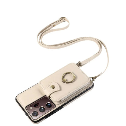 For Samsung Galaxy Note20 Ultra 5G / Note20 Ultra Case TPU+PU Leather Card Holder Kickstand Phone Cover