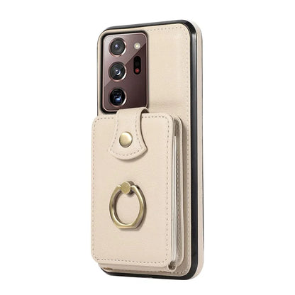 For Samsung Galaxy Note20 Ultra 5G / Note20 Ultra Case TPU+PU Leather Card Holder Kickstand Phone Cover