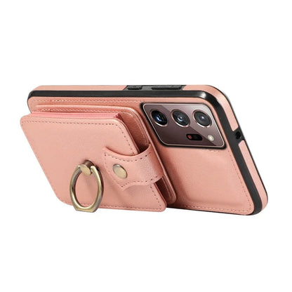 For Samsung Galaxy Note20 Ultra 5G / Note20 Ultra Case TPU+PU Leather Card Holder Kickstand Phone Cover