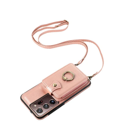 For Samsung Galaxy Note20 Ultra 5G / Note20 Ultra Case TPU+PU Leather Card Holder Kickstand Phone Cover