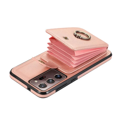 For Samsung Galaxy Note20 Ultra 5G / Note20 Ultra Case TPU+PU Leather Card Holder Kickstand Phone Cover