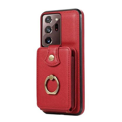 For Samsung Galaxy Note20 Ultra 5G / Note20 Ultra Case TPU+PU Leather Card Holder Kickstand Phone Cover