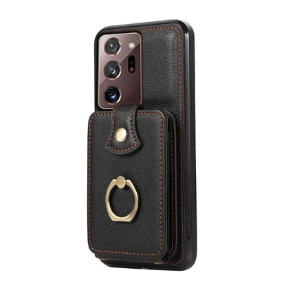 For Samsung Galaxy Note20 Ultra 5G / Note20 Ultra Case TPU+PU Leather Card Holder Kickstand Phone Cover