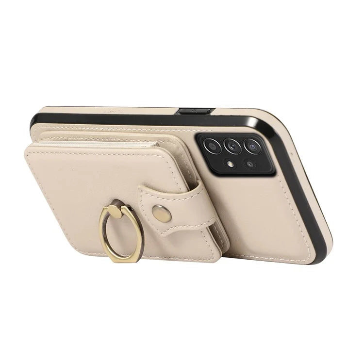 For Samsung Galaxy A52 4G / A52s 5G / A52 5G Case Card Holder PU Leather Phone Cover with Kickstand