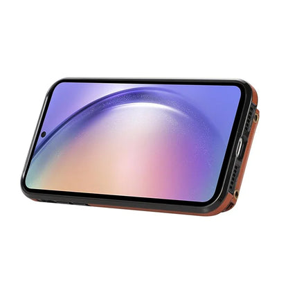 For Samsung Galaxy A52 4G / A52s 5G / A52 5G Case Card Holder PU Leather Phone Cover with Kickstand