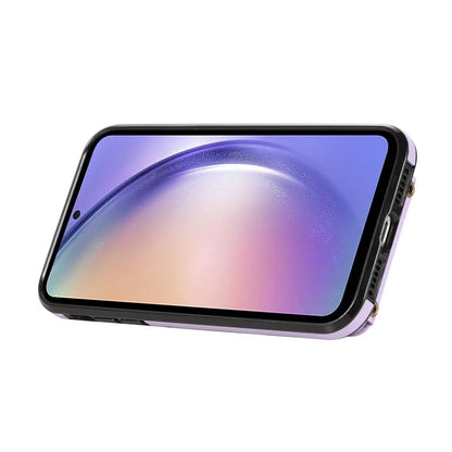 For Samsung Galaxy A52 4G / A52s 5G / A52 5G Case Card Holder PU Leather Phone Cover with Kickstand