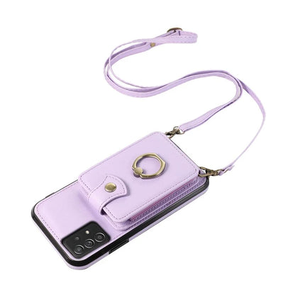 For Samsung Galaxy A52 4G / A52s 5G / A52 5G Case Card Holder PU Leather Phone Cover with Kickstand