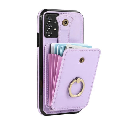 For Samsung Galaxy A52 4G / A52s 5G / A52 5G Case Card Holder PU Leather Phone Cover with Kickstand