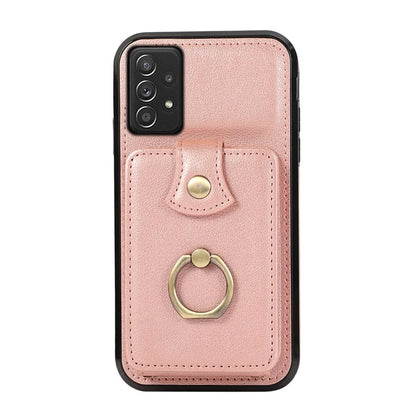 For Samsung Galaxy A52 4G / A52s 5G / A52 5G Case Card Holder PU Leather Phone Cover with Kickstand