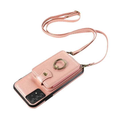 For Samsung Galaxy A52 4G / A52s 5G / A52 5G Case Card Holder PU Leather Phone Cover with Kickstand
