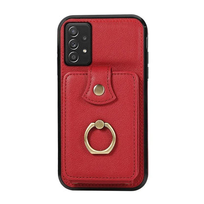For Samsung Galaxy A52 4G / A52s 5G / A52 5G Case Card Holder PU Leather Phone Cover with Kickstand