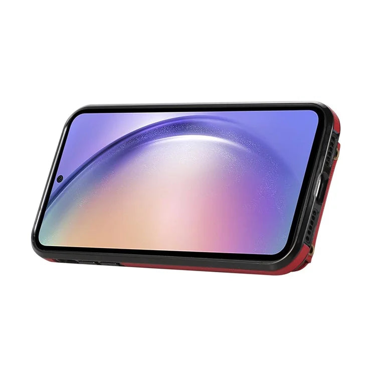 For Samsung Galaxy A52 4G / A52s 5G / A52 5G Case Card Holder PU Leather Phone Cover with Kickstand