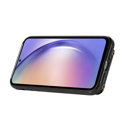 For Samsung Galaxy A52 4G / A52s 5G / A52 5G Case Card Holder PU Leather Phone Cover with Kickstand