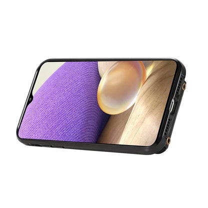For Samsung Galaxy A53 5G Case Kickstand TPU+PU Leather Phone Cover with Card Holder