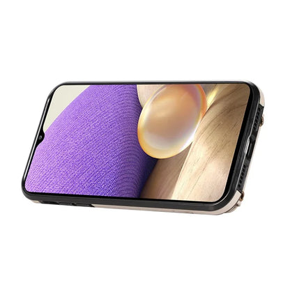 For Samsung Galaxy A53 5G Case Kickstand TPU+PU Leather Phone Cover with Card Holder