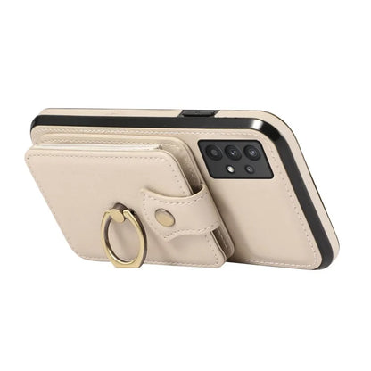 For Samsung Galaxy A53 5G Case Kickstand TPU+PU Leather Phone Cover with Card Holder