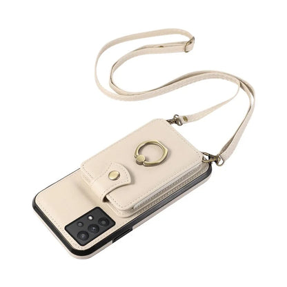 For Samsung Galaxy A53 5G Case Kickstand TPU+PU Leather Phone Cover with Card Holder
