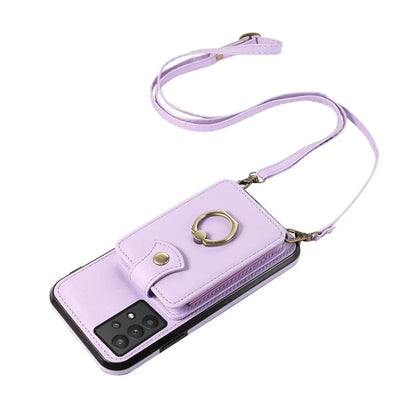 For Samsung Galaxy A53 5G Case Kickstand TPU+PU Leather Phone Cover with Card Holder