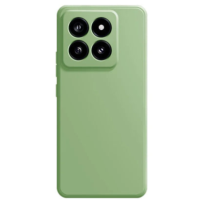 For Xiaomi 14 Soft TPU Case Straight Edge Anti-fall Shockproof Phone Cover